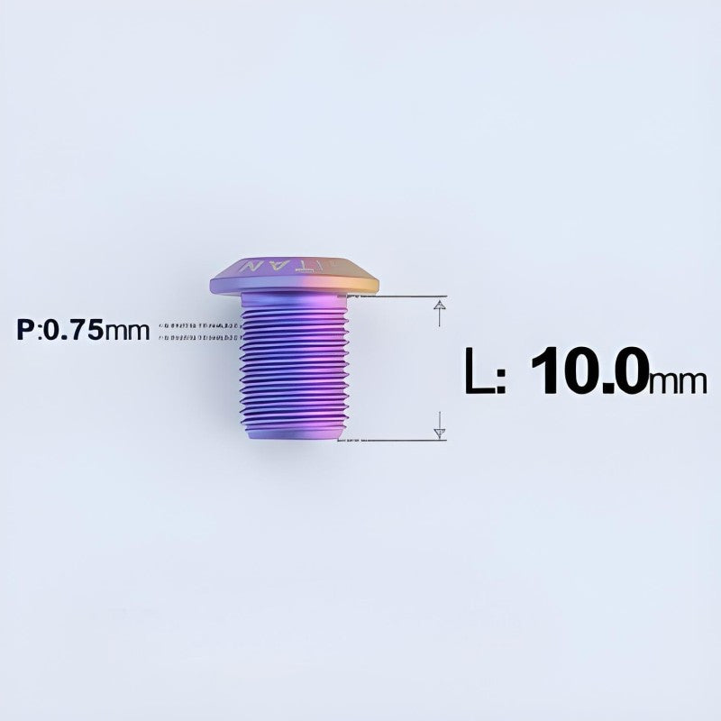 8.5/10mm Titanium Chainring Cranksets Bolts–Single Lock for Road & MTB