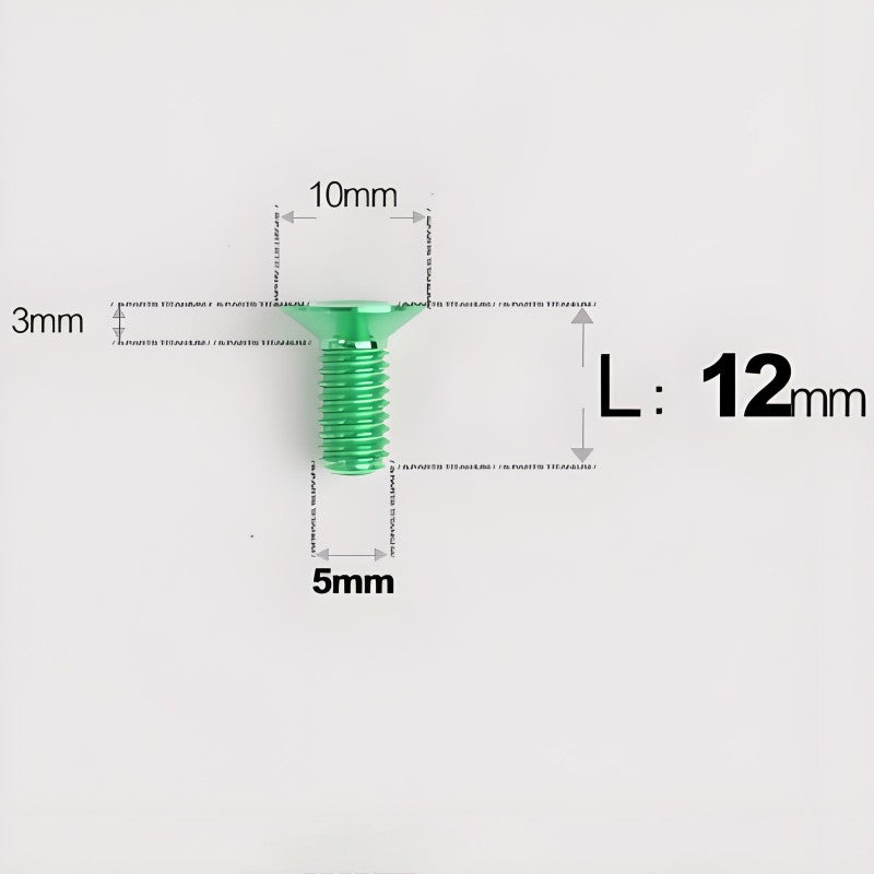 M5x8-30MM Titanium Flat Head Bolts for Road Bike Seatpost Clamp