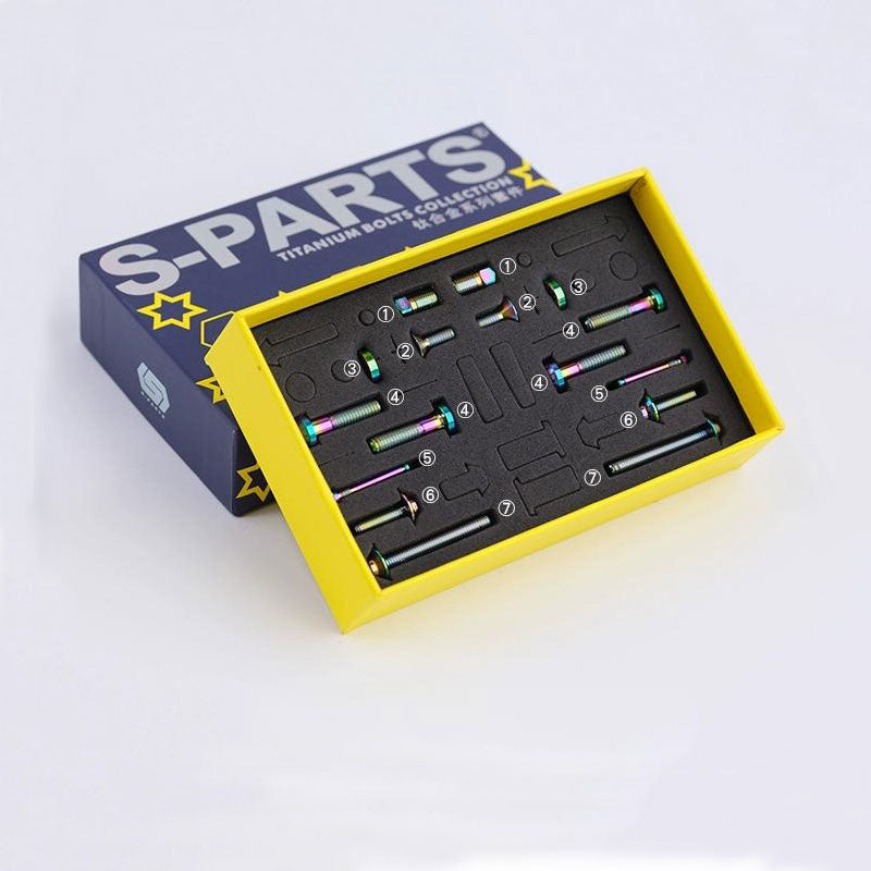 16pcs Titanium Bolt Kit for SRAM FORCE / RED AXS Road Disc Brakes