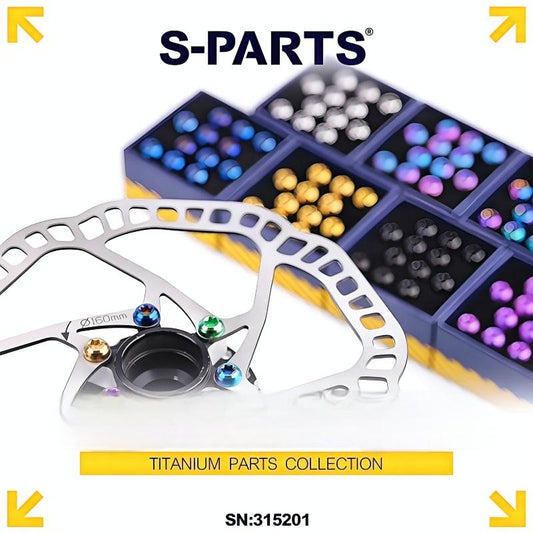 M5x10mm Titanium Bolts Set for MTB Disc Brake Rotors – 12pcs