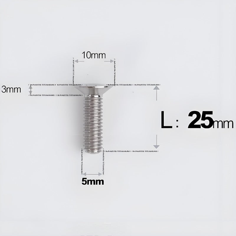 M5x8-30MM Titanium Flat Head Bolts for Road Bike Seatpost Clamp
