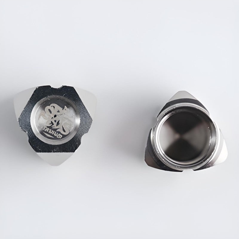 2 PCS Titanium Rotor-Style Schrader Valve Caps For Cars, Motorcycles, Bikes and E-Bikes