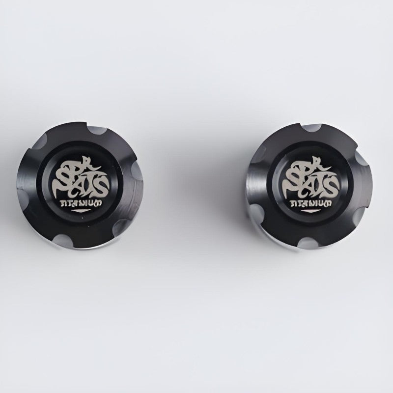 2 PCS Titanium "Star Trek" Schrader Valve Caps – Fits Motorcycles, Bicycle and E-Scooters