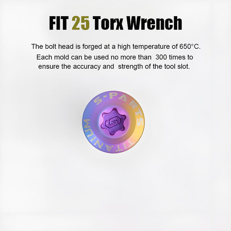 M5x30-50mm Titanium Bolts for E-bike & Motorcycle - D10mm