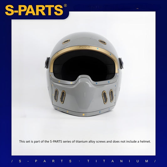 35-Piece Titanium Bolt Kit for QWART Motorcycle Helmet