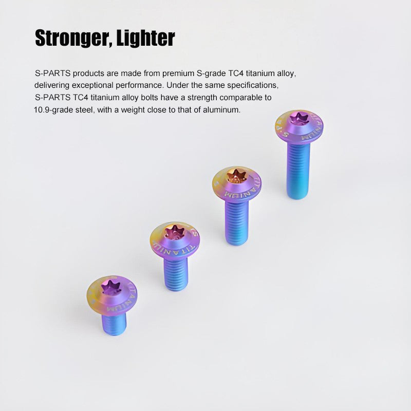 M5x30-50mm Titanium Bolts for E-bike & Motorcycle - D10mm