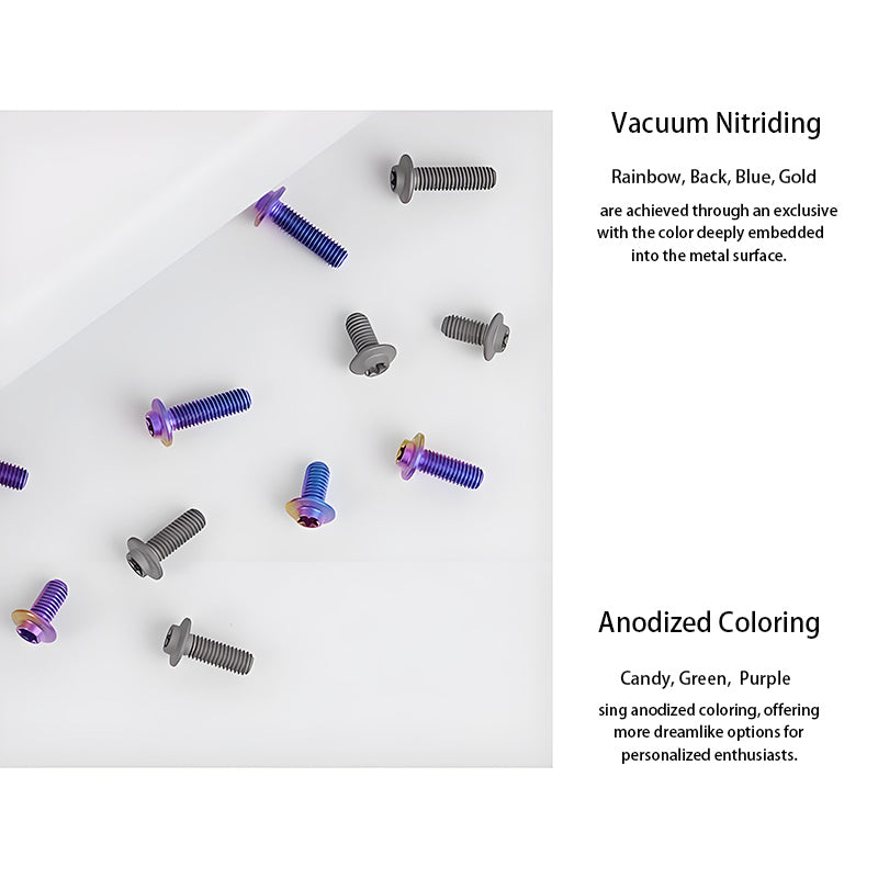 M5x30-50mm Titanium Bolts for E-bike & Motorcycle - D10mm