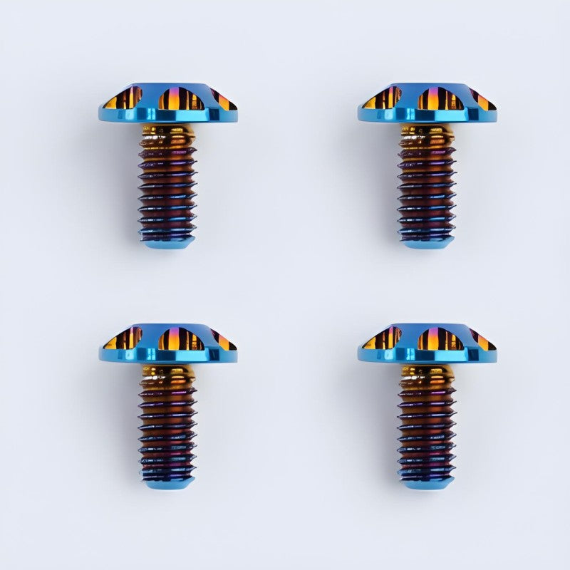 4pcs Lightweight Titanium Fasteners for SHOEI Motorcycle Helmet