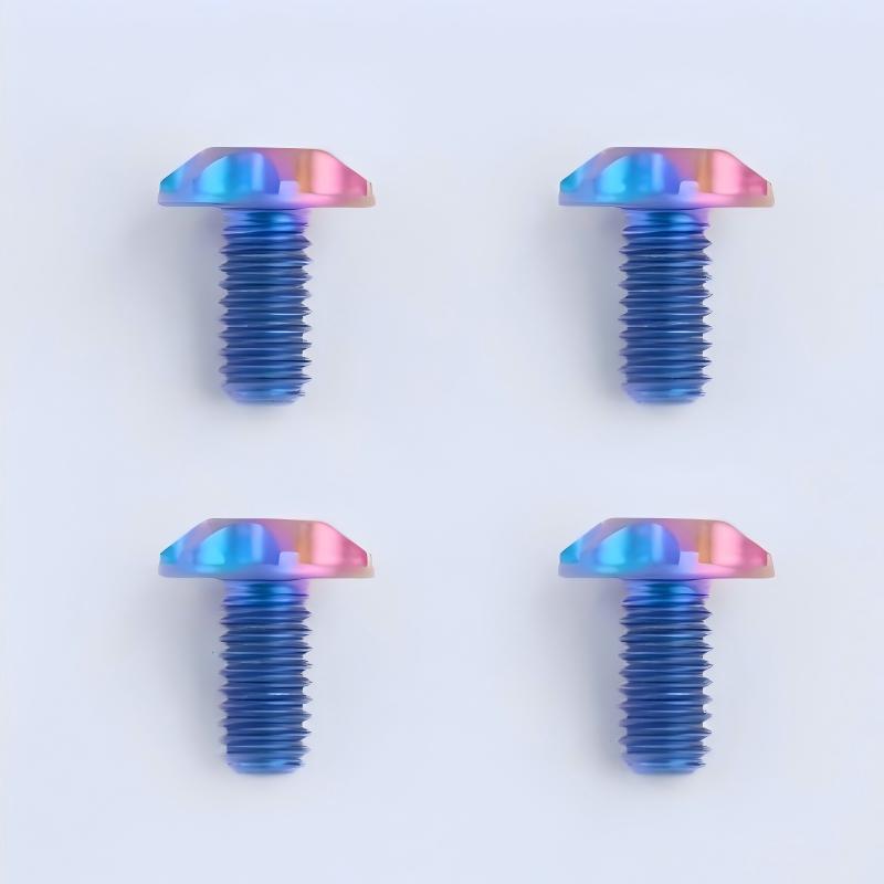 4pcs Lightweight Titanium Fasteners for SHOEI Motorcycle Helmet
