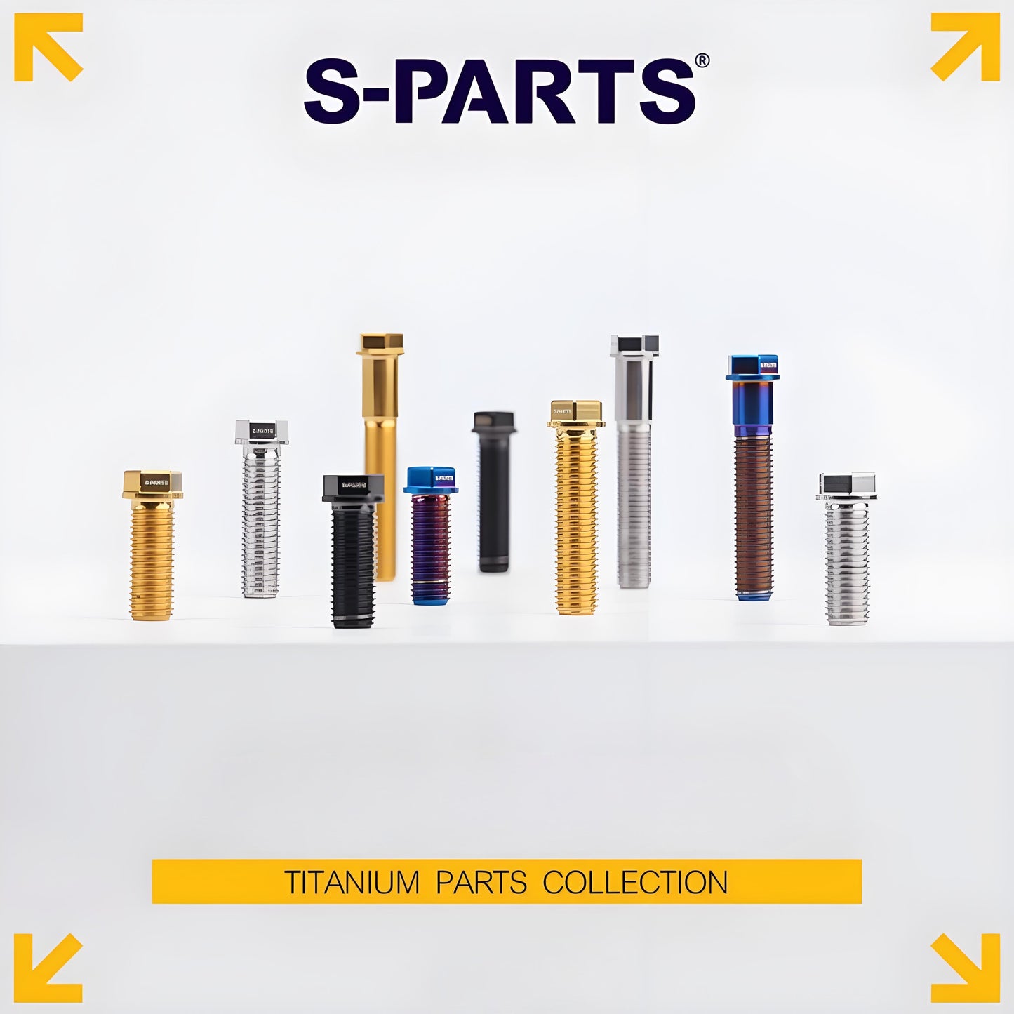 M10x20-55mm Titanium Bolts with 1.25mm Pitch For Motorcycle