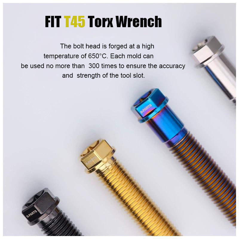 M10x20-55mm Titanium Bolts with 1.25mm Pitch For Motorcycle