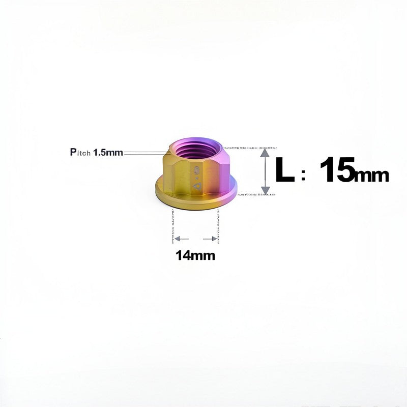 M14 Titanium Rotor Motor Nuts for Reuleaux Triangle (E-Scooter/Motorcycle)