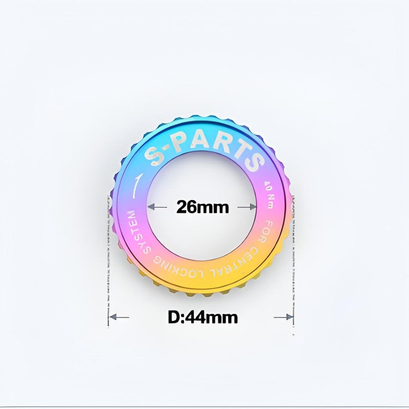 Titanium Center Lock Ring for Road & Mountain Bike Disc Rotors