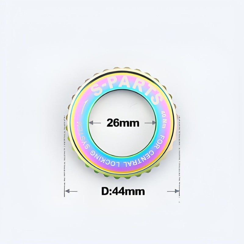 Titanium Center Lock Ring for Road & Mountain Bike Disc Rotors