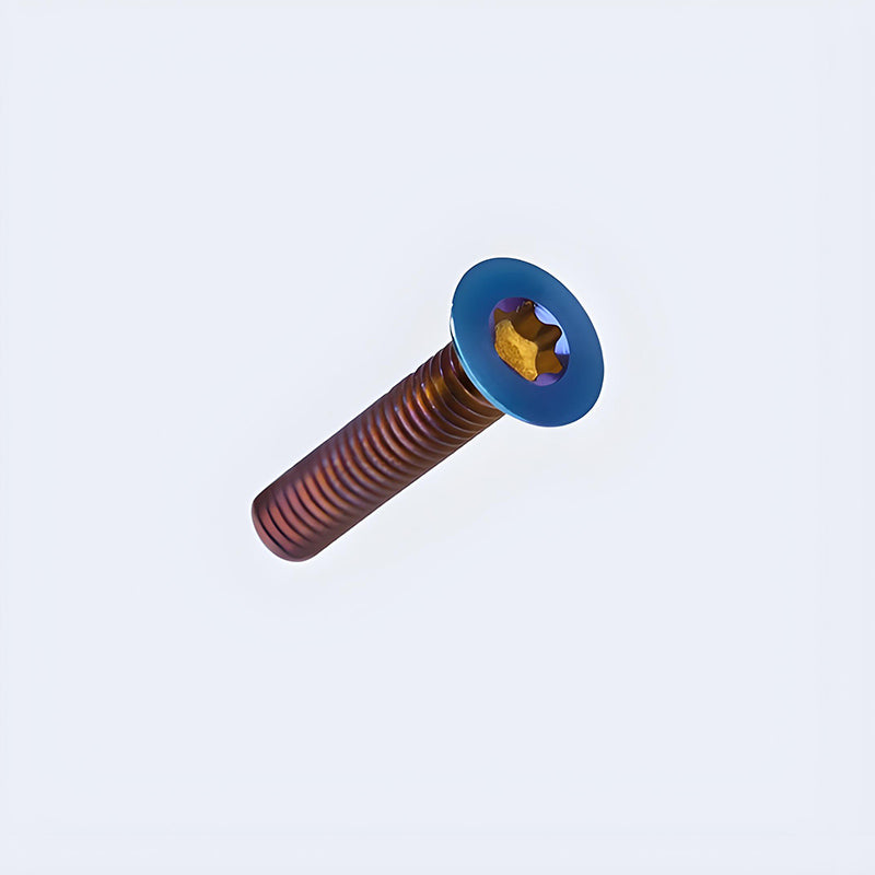 M3x6-30mm Titanium Flat Head Bolts Countersunk Ti Bolts For Road Bike