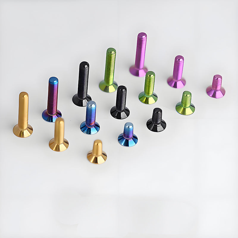 M3x6-30mm Titanium Flat Head Bolts Countersunk Ti Bolts For Road Bike
