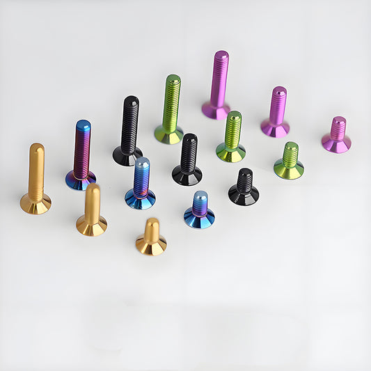 M3x6-30mm Titanium Flat Head Bolts Countersunk Ti Bolts For Road Bike