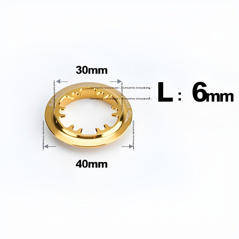Titanium Center Lock Ring for Road & Mountain Bike Disc Rotors