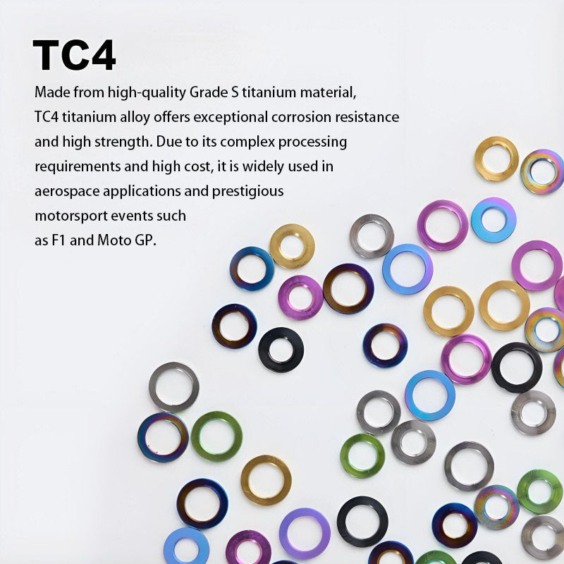 M3/M4/M5/M6 Titanium Flat Washers for Road and Mountain Bikes