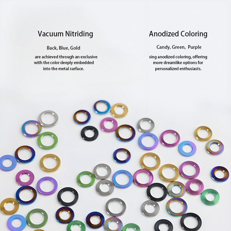 M3/M4/M5/M6 Titanium Flat Washers for Road and Mountain Bikes