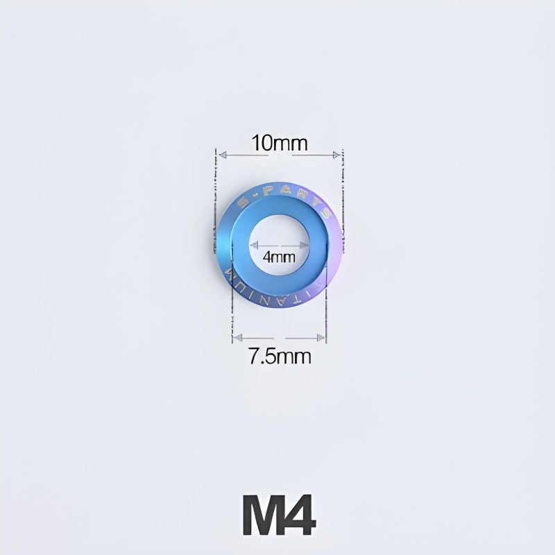 M4-M12 Titanium Washers for Motorcycle & Electric Scooters