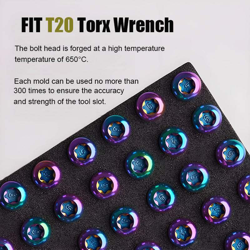 M4 X 6/8/10/12/25MM Button Head Cap Bolts Titanium Bolt For Road Bike