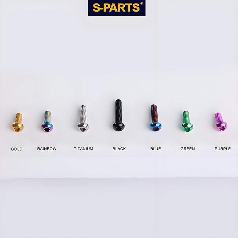 M4 X 6/8/10/12/25MM Button Head Cap Bolts Titanium Bolt For Road Bike