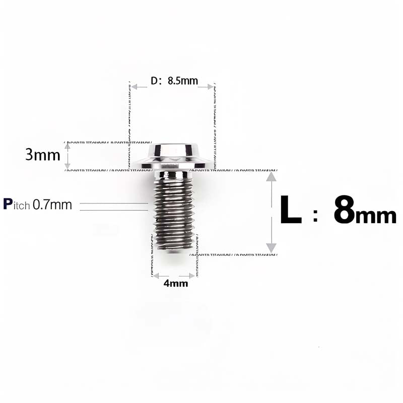 M4 X 6/10/20/30 Button Head Bolts For Electric Motorcycle - Titanium