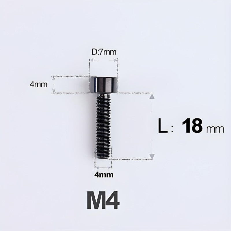 M4X6 8/10/12/16/18/20/25mm Titanium Bolts For Bike & Motorcycle