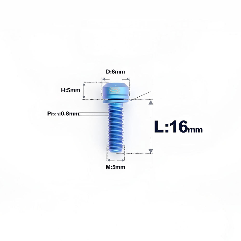 M5 L10-40MM Titanium Bolts With Wishers For Bicycle Stem