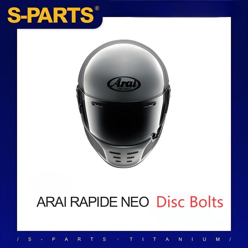 M5/M6x12mm Titanium Disc Bolts for ARAI RAPIDE-NEO Helmet Series