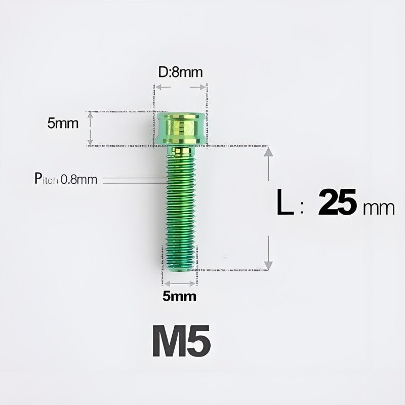 M5x10/12/16/18MM Titanium Bolts For Bike & Motorcycle
