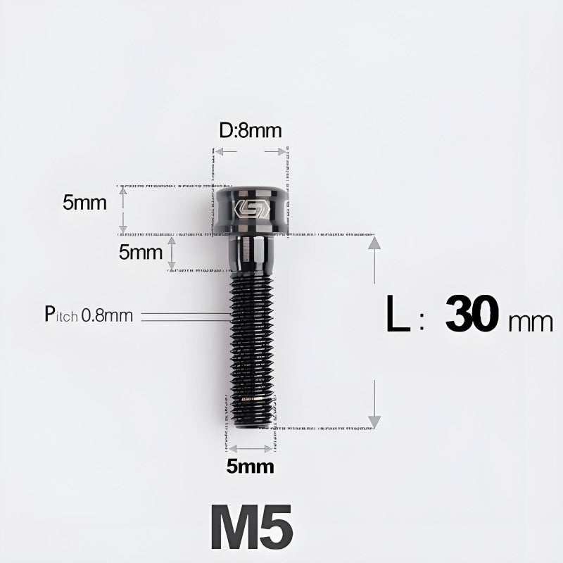 M5x10/12/16/18MM Titanium Bolts For Bike & Motorcycle