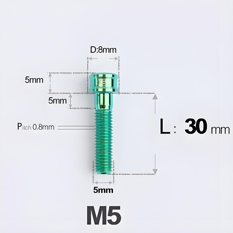 M5x10/12/16/18MM Titanium Bolts For Bike & Motorcycle