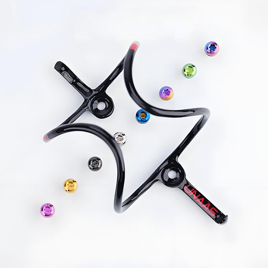 M5x12MM Hollow Titanium Bottle Cage Bolts – Button Head Screws for MTB & Road Bikes