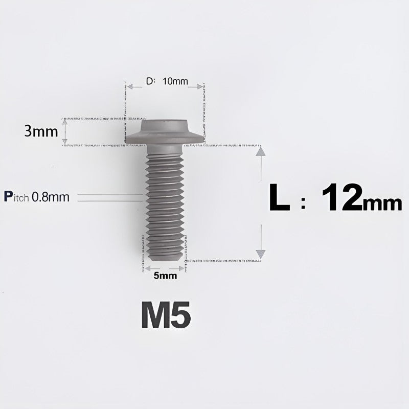 M5/M6x12mm Titanium Disc Bolts for ARAI RAPIDE-NEO Helmet Series