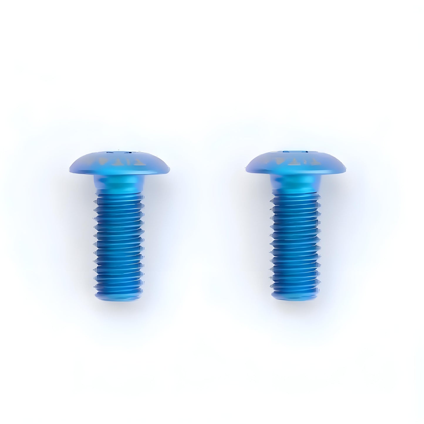 M5 x 12mm Grade 5 Titanium Bottle Cage Bolts - Hollow Ultra-Low Profile Flat Head (2 Pcs)
