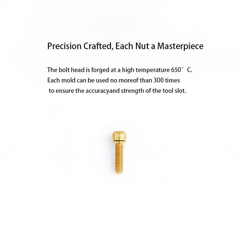 M5x18mm Titanium Stem Bolt Kit for Road and Mountain Bikes – 6pcs