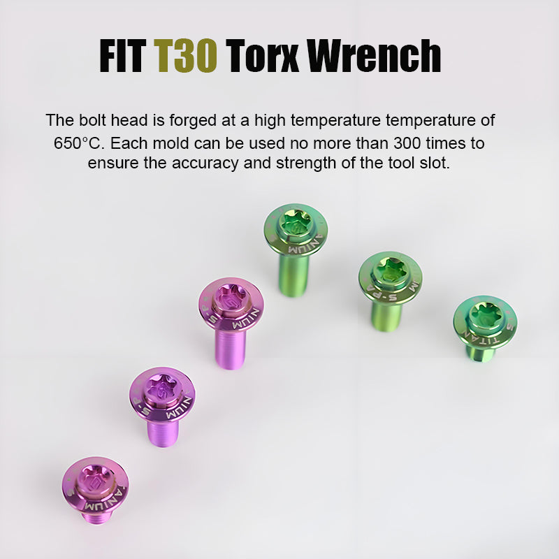 M6 X L8-55mm Titanium Button Head Bolts For Electric Motorbycle