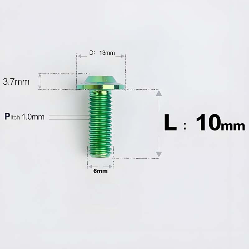 M6 X L8-55mm Titanium Button Head Bolts For Electric Motorbycle