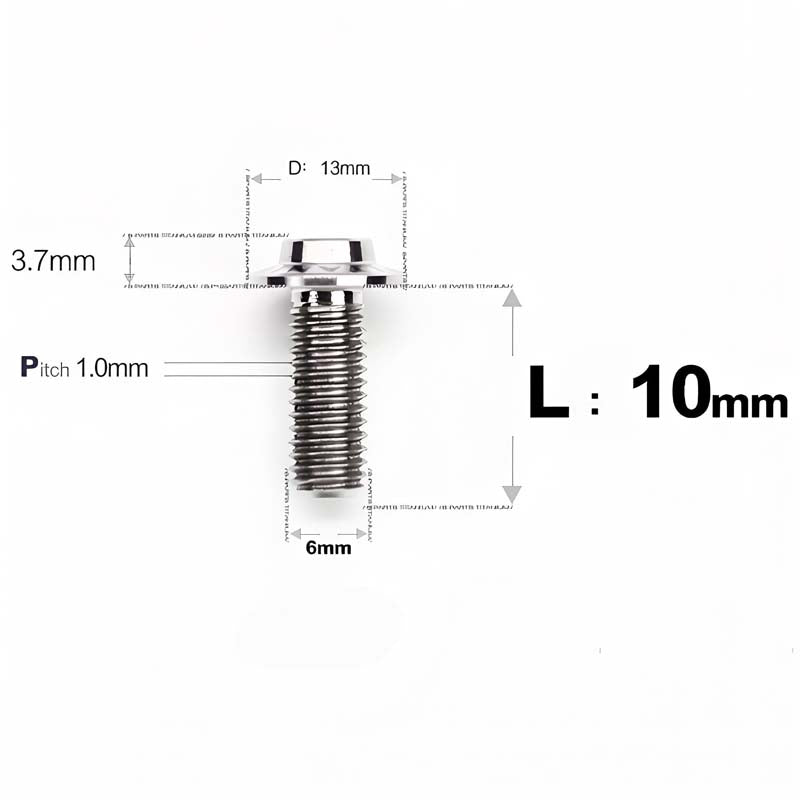 M6 X L8-55mm Titanium Button Head Bolts For Electric Motorbycle