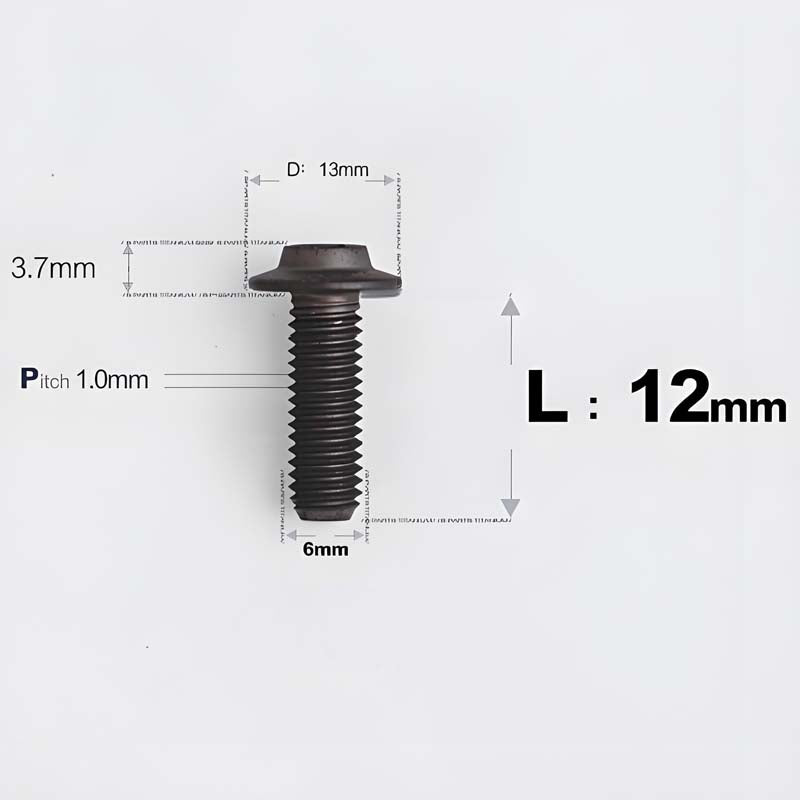 M6 X L8-55mm Titanium Button Head Bolts For Electric Motorbycle