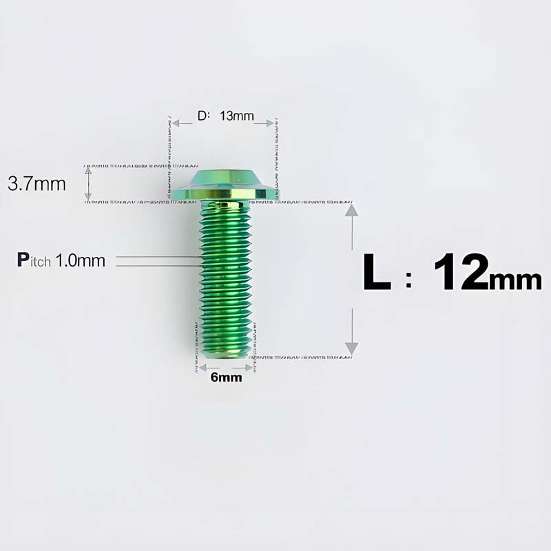 M6 X L8-55mm Titanium Button Head Bolts For Electric Motorbycle