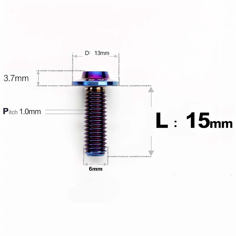 M6 X L8-55mm Titanium Button Head Bolts For Electric Motorbycle
