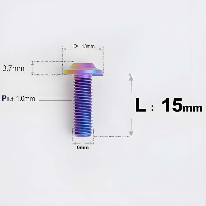 M6 X L8-55mm Titanium Button Head Bolts For Electric Motorbycle