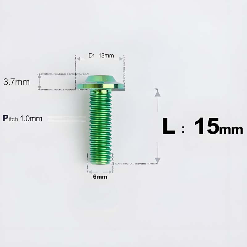 M6 X L8-55mm Titanium Button Head Bolts For Electric Motorbycle
