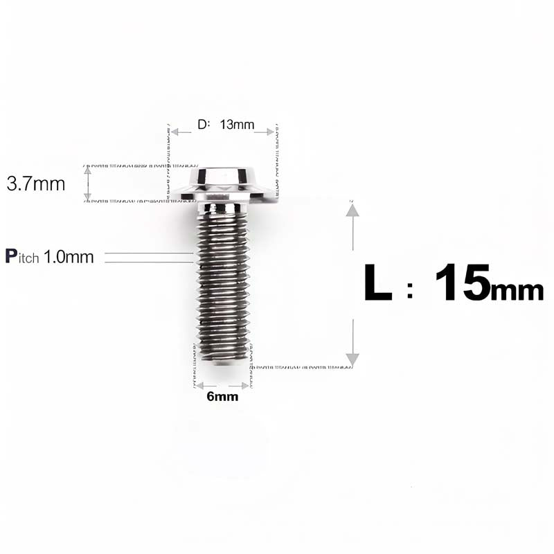 M6 X L8-55mm Titanium Button Head Bolts For Electric Motorbycle