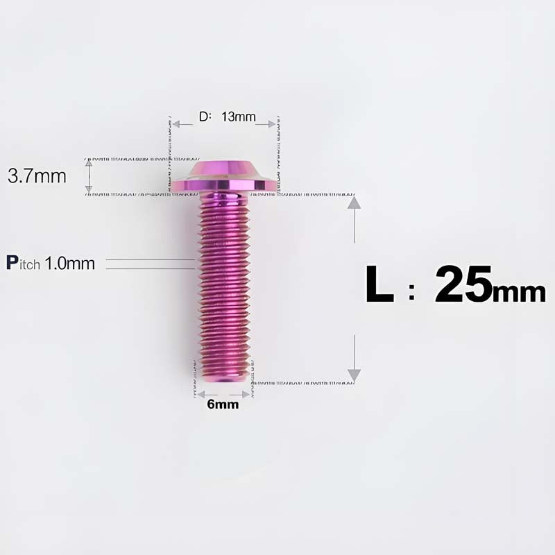 M6 X L8-55mm Titanium Button Head Bolts For Electric Motorbycle