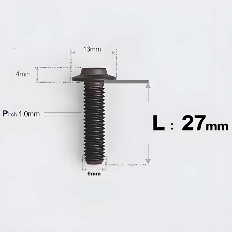 M6 X L8-55mm Titanium Button Head Bolts For Electric Motorbycle