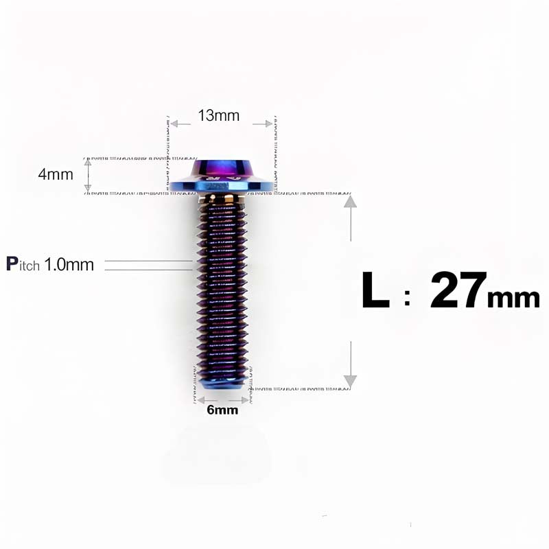 M6 X L8-55mm Titanium Button Head Bolts For Electric Motorbycle